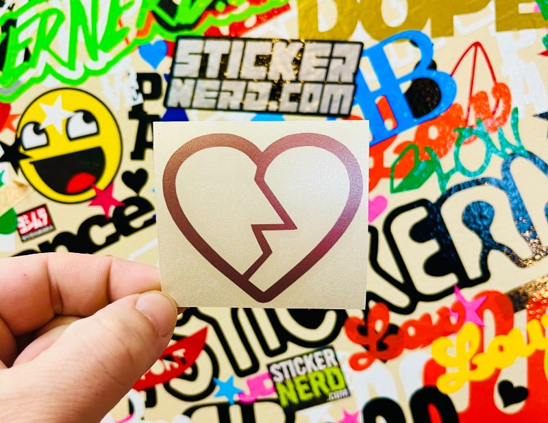 Broken Heart Decal 