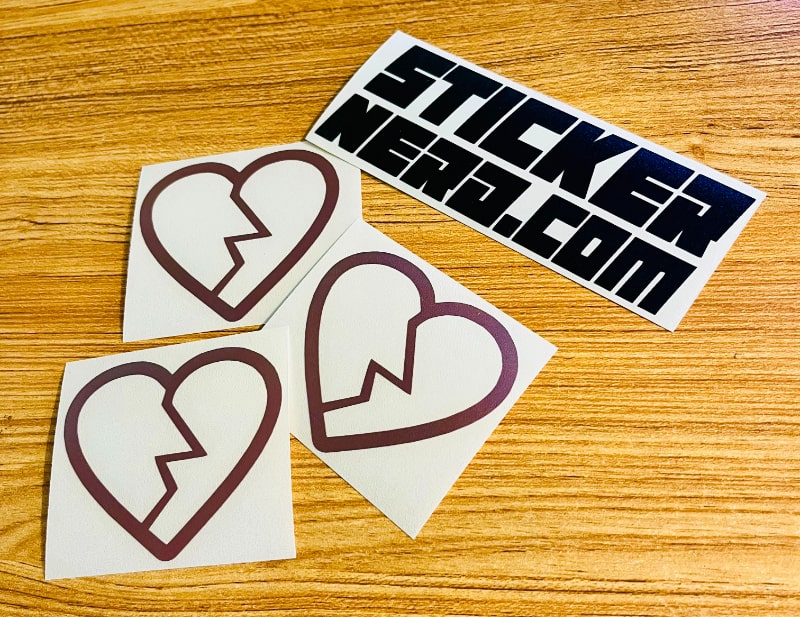 Broken Heart Decals