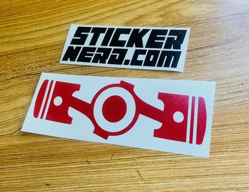 Piston Decal - Car Window Sticker 