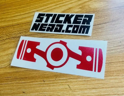 Piston Decal - Car Window Sticker 