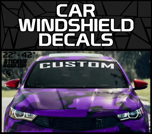 Car Windshield Decals - Vinyl Window Banners And Stickers