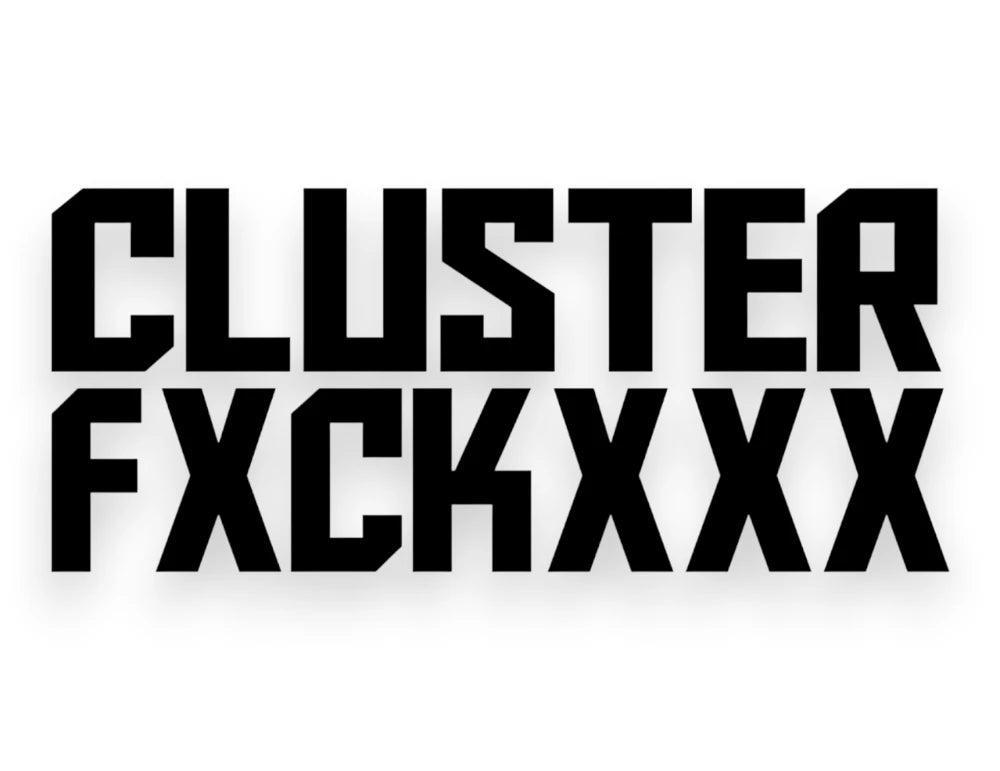 Cluster F Sticker - STICKERNERD.COM