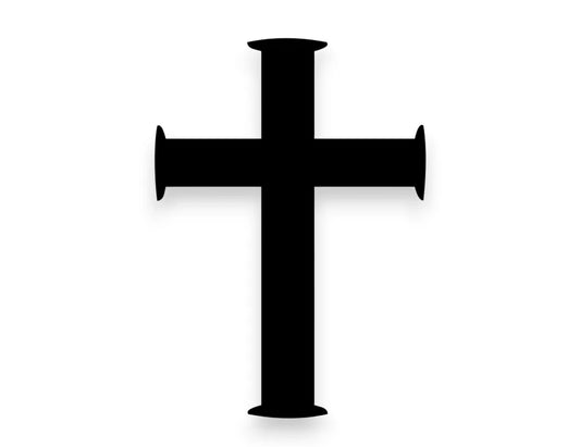 Cross Sticker - Vinyl Window Decal