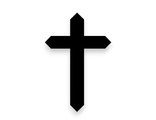 Cross Sticker - Vinyl Decal