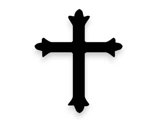 Cross Vinyl Decal - Car Window Sticker