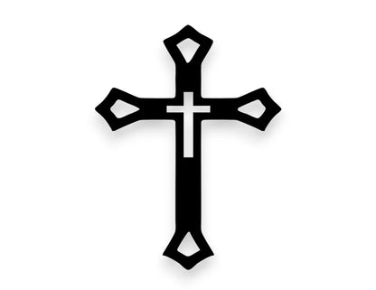 Cross Vinyl Sticker - Car Decal