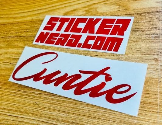 Funny Cuntie Sticker - Window Decal