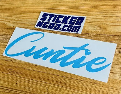 Cuntie Sticker - Funny Window Decal