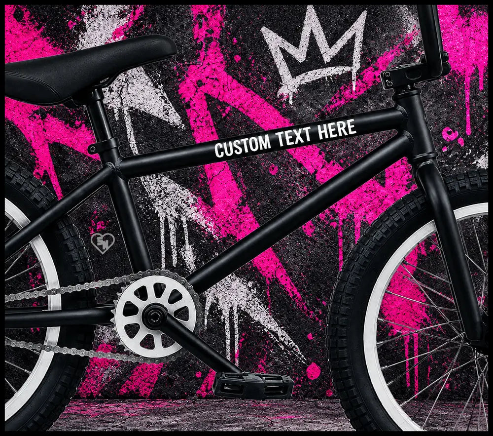 Custom BMX Stickers - Bike Frame Decals - Custom Vinyl Lettering