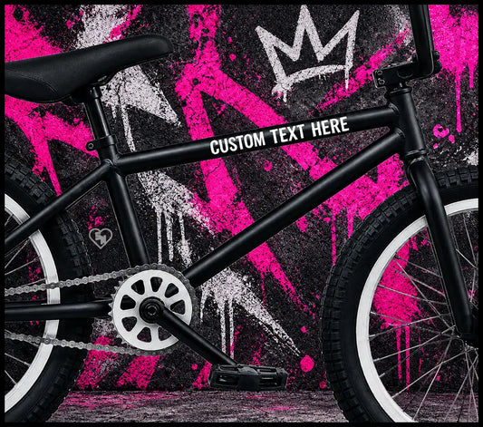 Custom BMX Stickers - Bike Frame Decals - Custom Vinyl Lettering