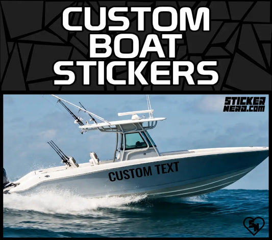 Custom Boat Stickers - Lettering For Boats - Custom Decals