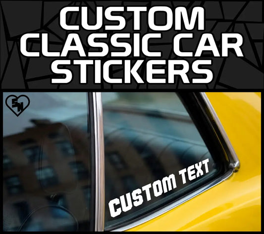 Custom Classic Car Stickers - Custom Muscle Car Decals