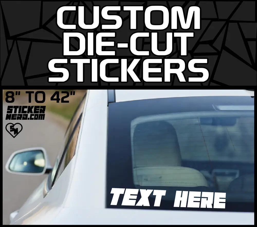Custom Die-Cut Stickers - Design Custom Window Decals Online