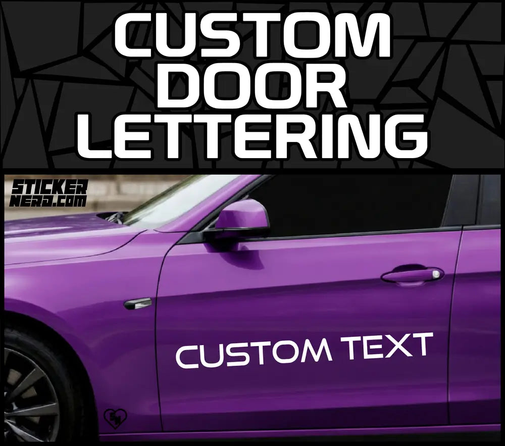 Custom Door Lettering - Vinyl Stickers And Custom Decals