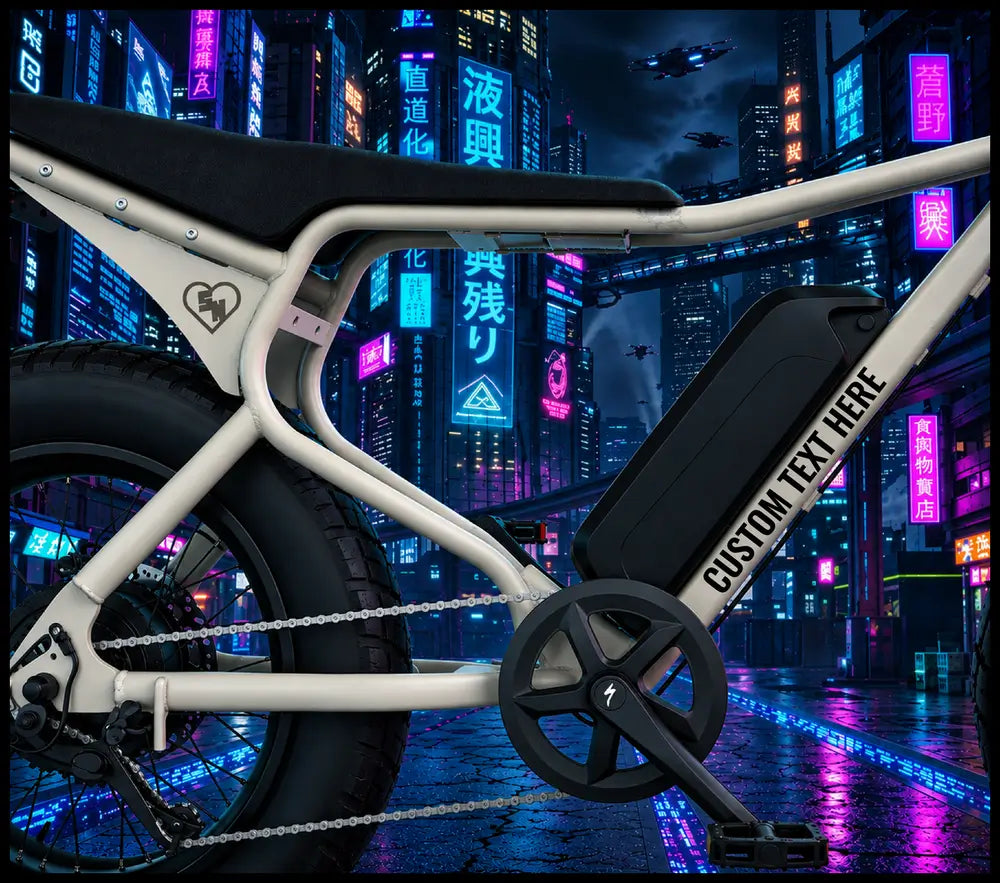 Custom E-Bike Decals - Bike Frame Stickers - Custom Vinyl Decals
