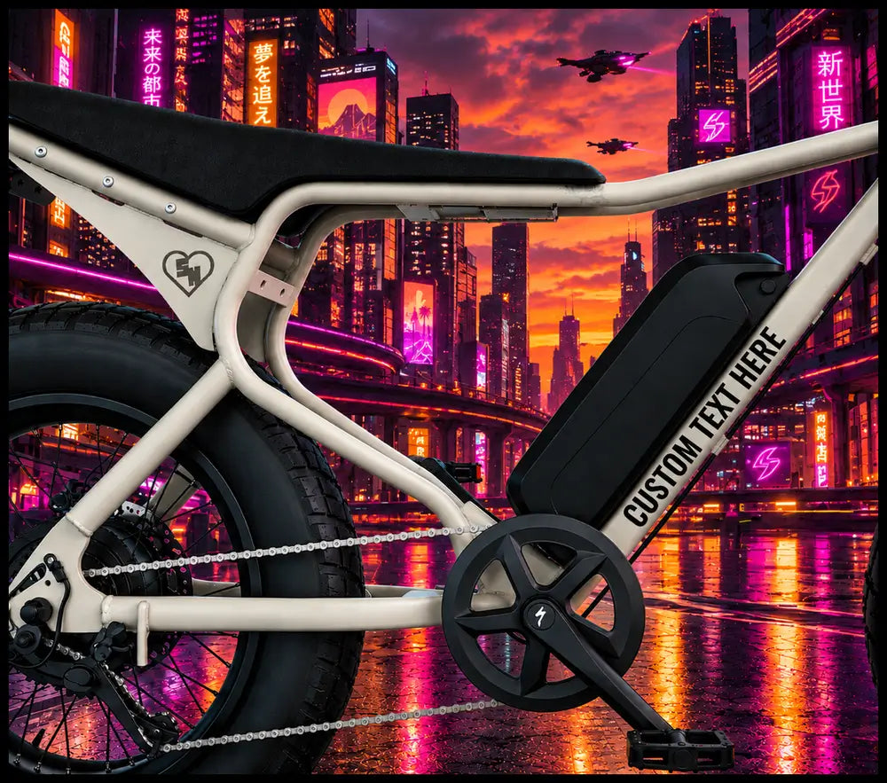 Custom E-Bike Stickers - Bike Frame Decals - Custom Vinyl Decals