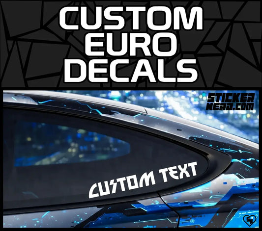Custom Euro Decals - Design Custom Stickers Online