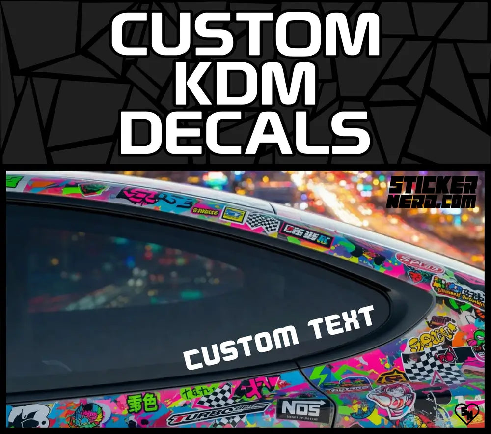 Custom KDM Decals - Vinyl Window Stickers