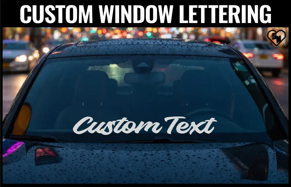 Custom lettering Text Stickers - Car Window Decals And Custom Stickers