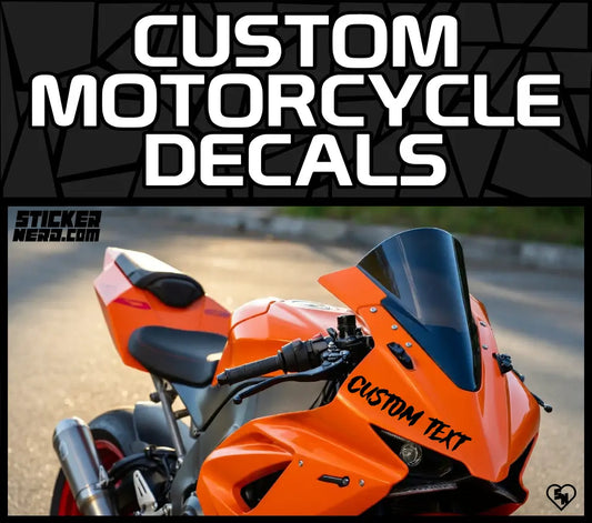 Custom Motorcycle Decals - Bike Vinyl Stickers