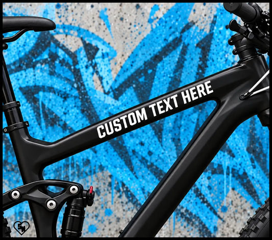Custom Mountain Bike Stickers - Vinyl Lettering Decals For Bikes