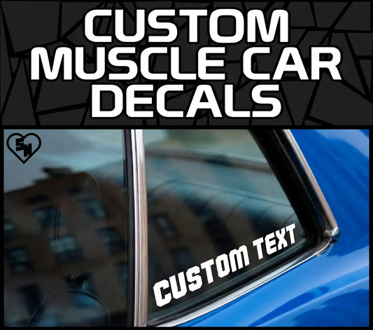 Custom Muscle Car Decals - Custom Classic Car Stickers