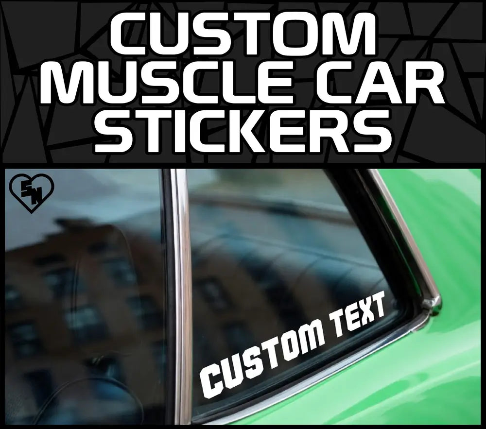 Custom Muscle Car Stickers - Custom Classic Car Decals