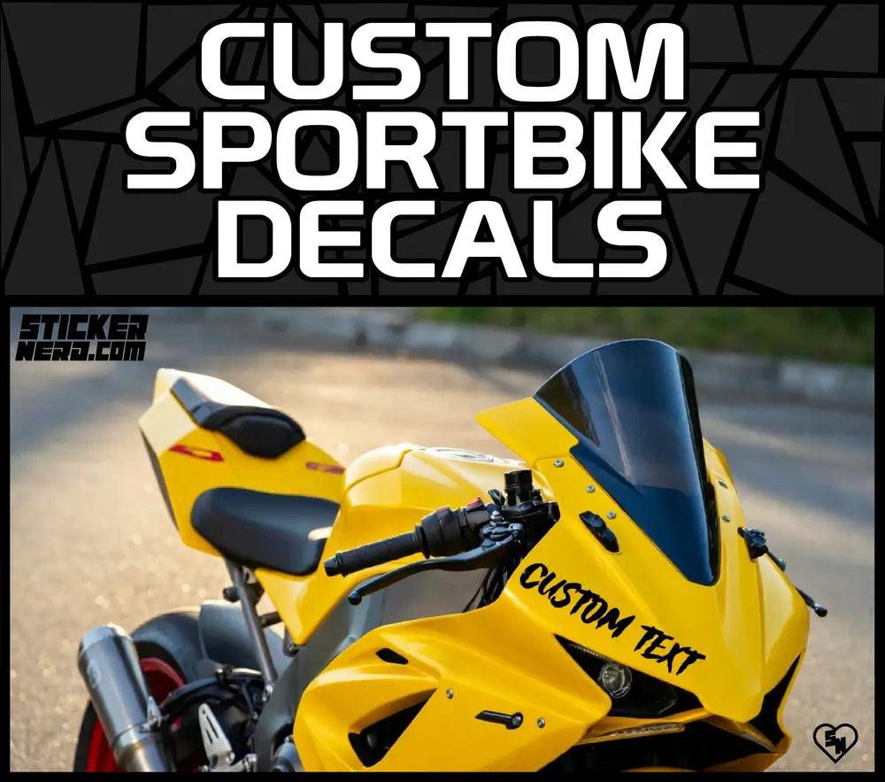 Custom Sportbike Decals - Vinyl Motorcycle Stickers
