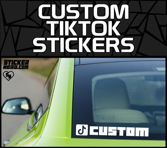 Custom TikTok Stickers - Car Window Decals - Social Media Stickers