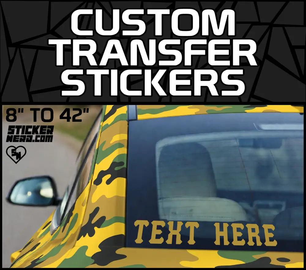 Custom Transfer Stickers - Window Lettering Decals - Custom Boat Stickers - STICKERNERD