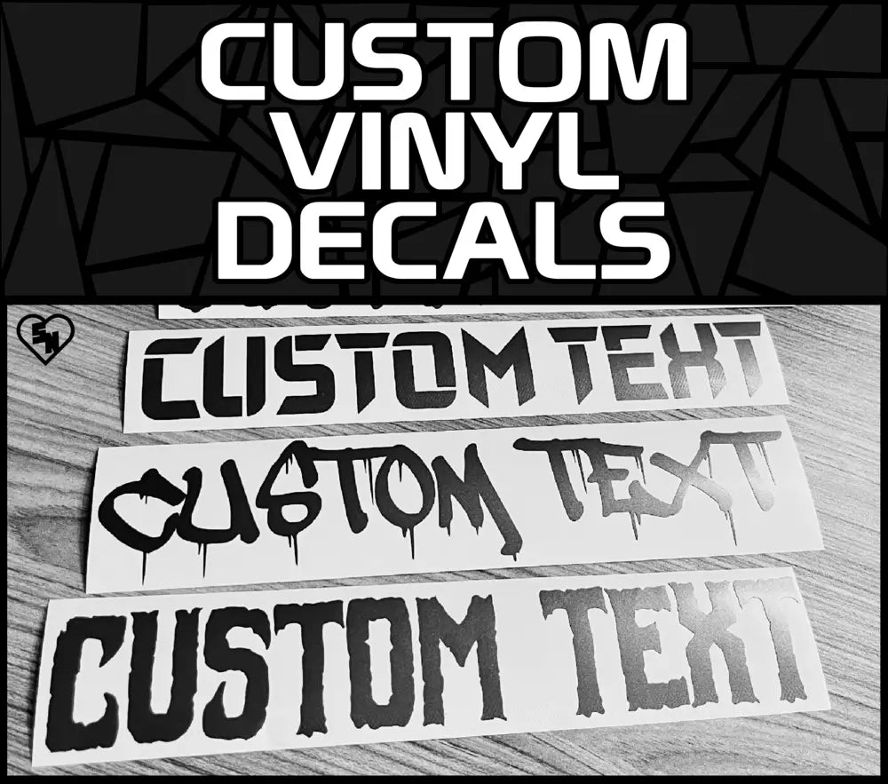 Custom Vinyl Decals - Car Window Stickers