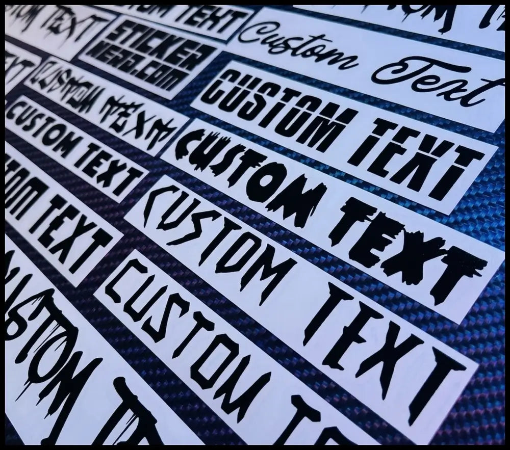 Custom Vinyl For Cars - Vinyl Stickers And Decals