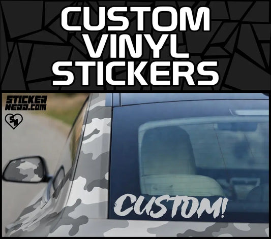 Custom Vinyl Stickers - Car Window Decals