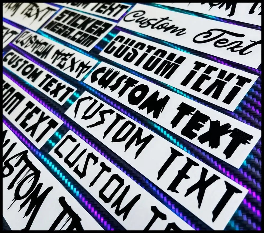 Custom Weather Resistant Decals - Custom Stickers For Cars And Windows