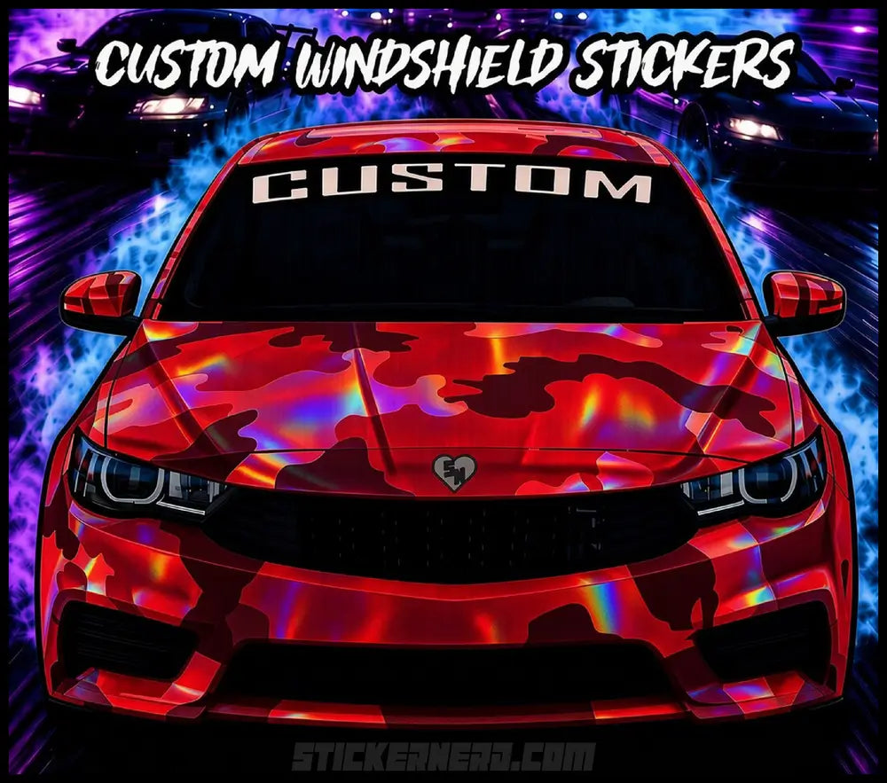 Custom Window Banners - Windshield Stickers - Custom Windshield Decals