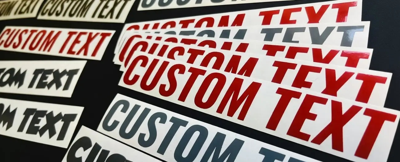 Custom lettering Text Stickers - Car Window Decals And Custom Stickers