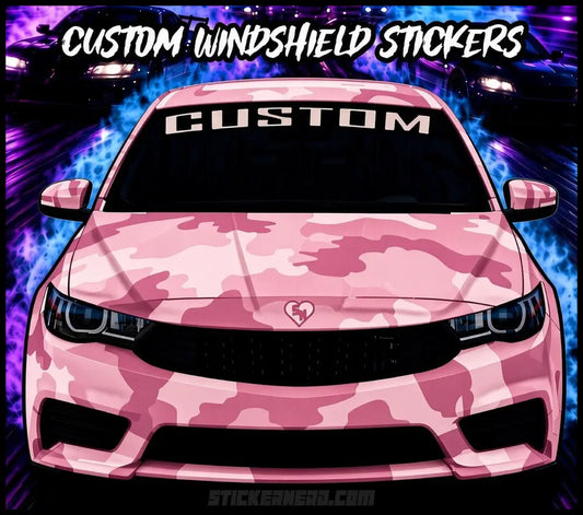 Custom Windshield Transfer Stickers - Custom Window Decals