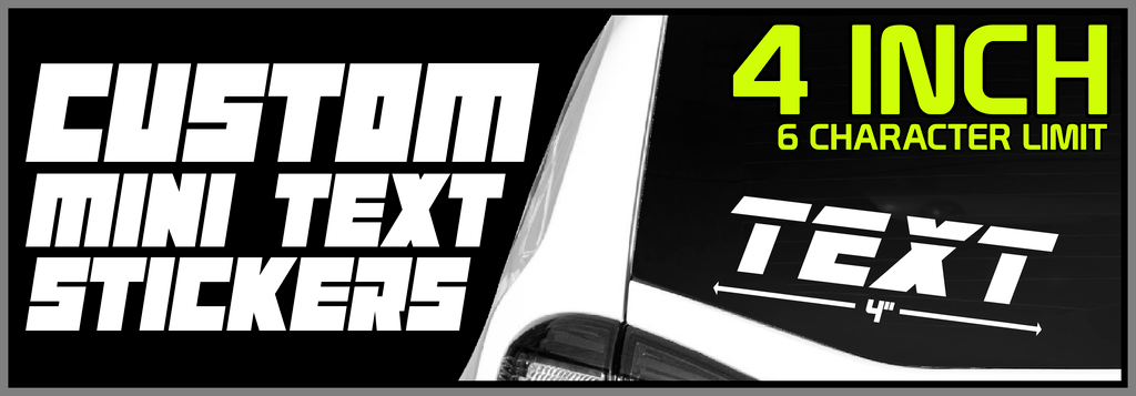 CUSTOM TEXT STICKERS - PERSONALIZED DECALS - WINDOW DECAL – StickerNerd.com