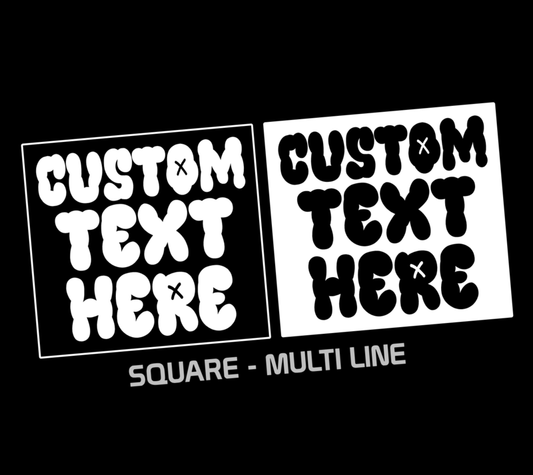 CUSTOM PRINTED SQUARE STICKERS