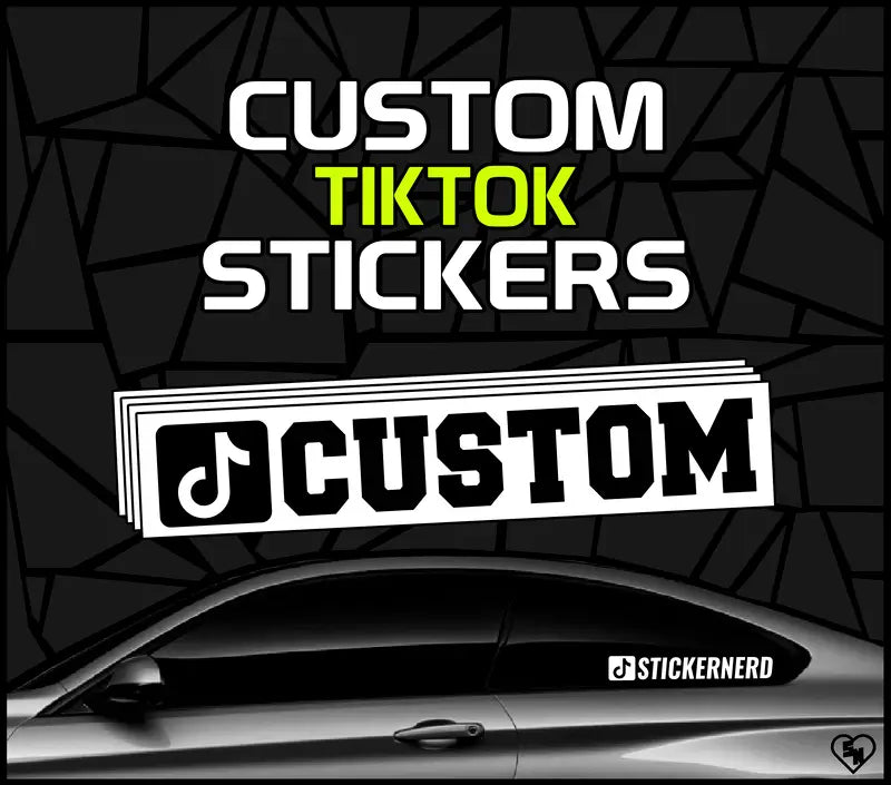 Custom TikTok Stickers - Car Window Decals - Social Media Stickers