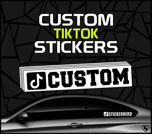 Custom TikTok Stickers - Car Window Decals - Social Media Stickers