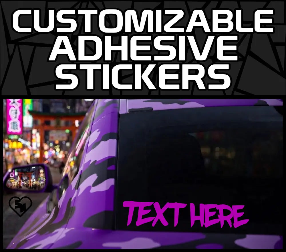 Customizable Adhesive Stickers - Custom Decals