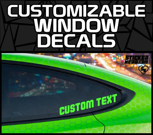 Customizable Window Decals - Vinyl Custom Stickers