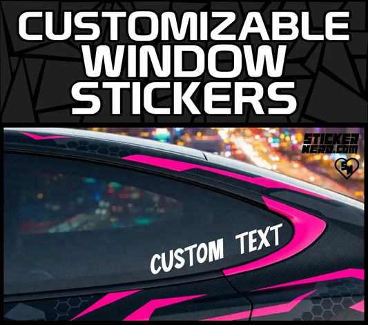 Customizable Window Stickers - Custom Vinyl Decals