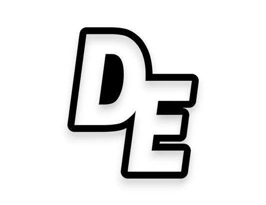 DE State Initials Sticker - STICKERNERD.COM
