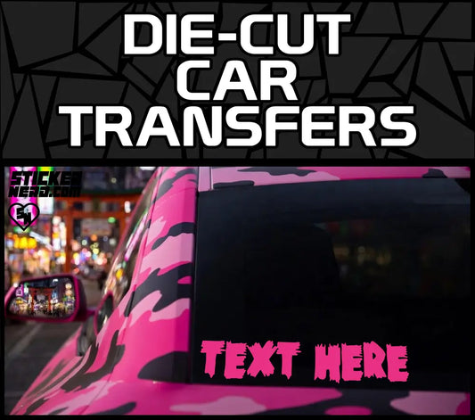 Die-Cut Car Transfers - Vinyl Window Decals And Stickers