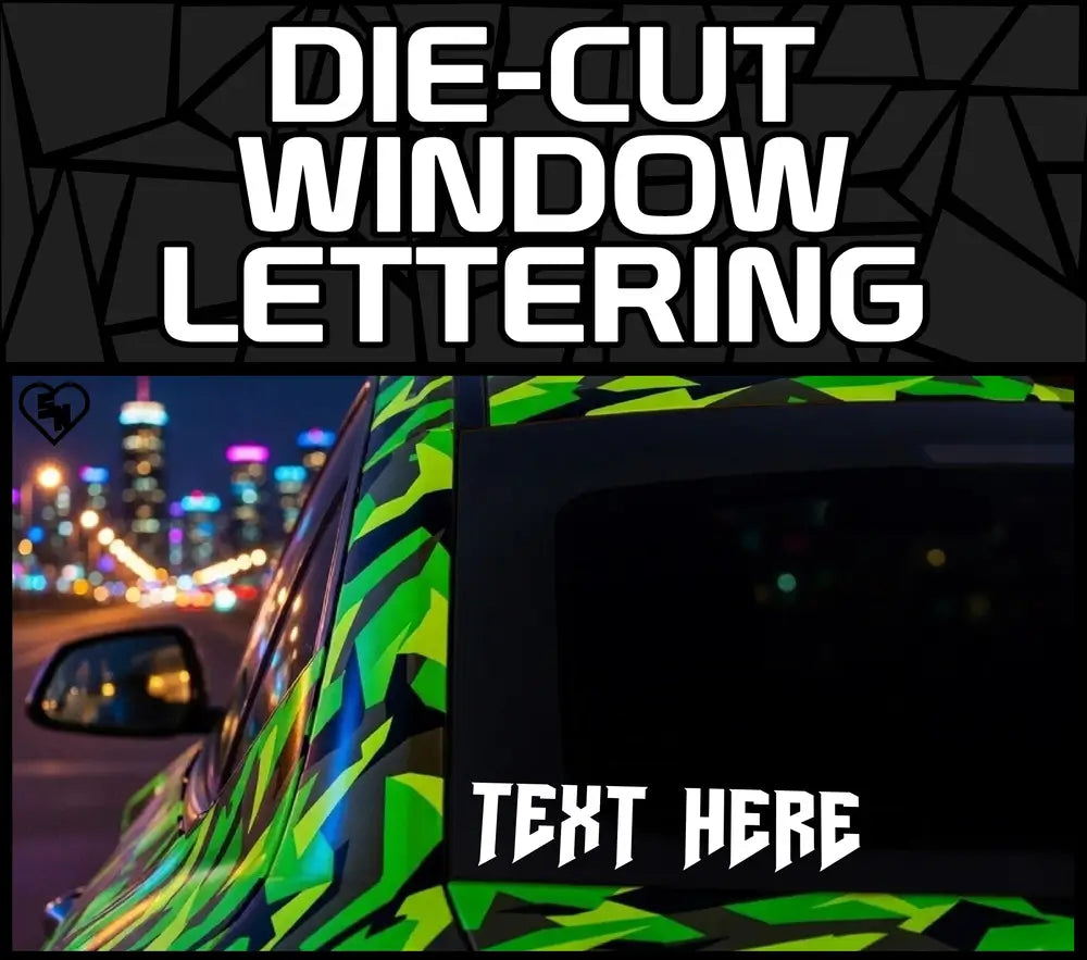 Die-Cut Window Lettering - Custom Stickers And Car Decals