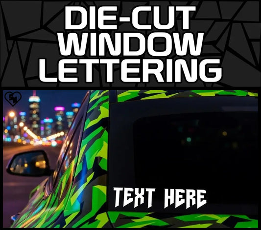 Die-Cut Window Lettering - Custom Stickers And Car Decals