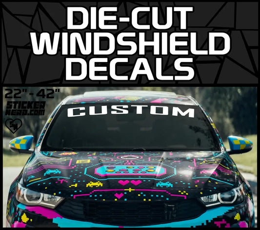 Die-Cut Windshield Decals - Custom Stickers And Window Banners