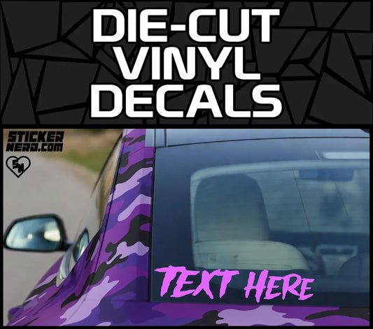 Die-cut Vinyl Decals - Car Window Stickers